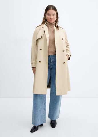 MANGO Between-Seasons Coat 'Polana' in Beige