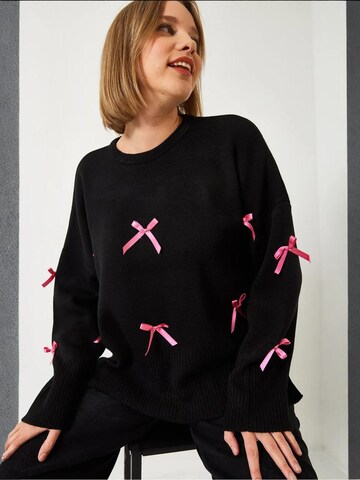 Pull-over 'Pullover' Bianco Lucci en noir
