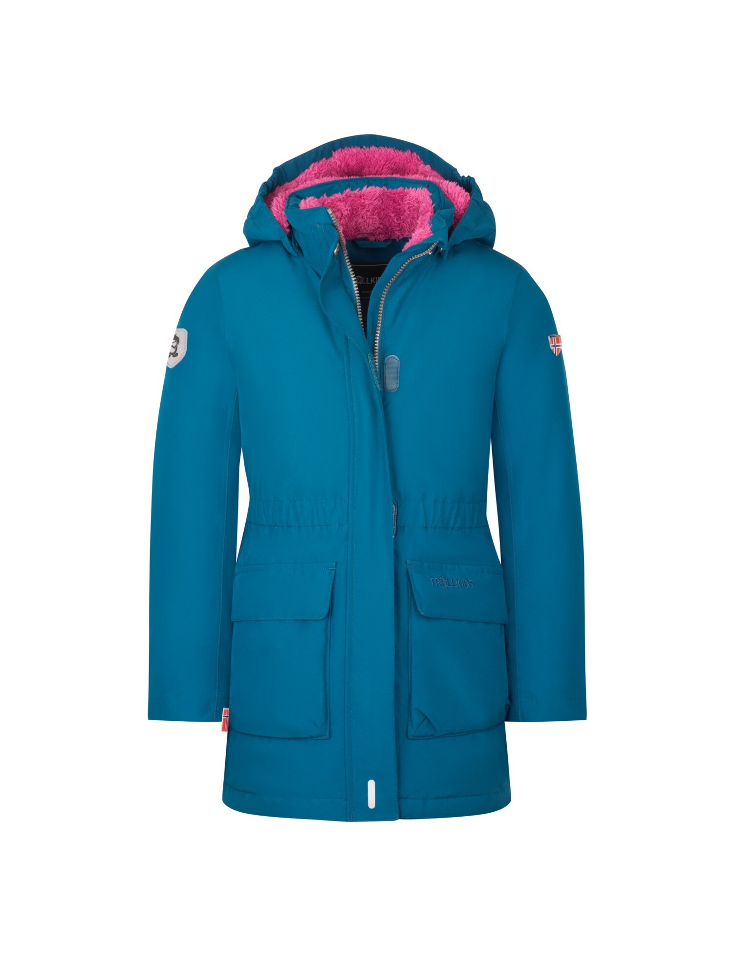 TROLLKIDS Winter Jacket in Blue: front