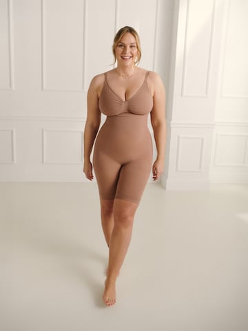 Guido Maria Kretschmer Curvy Shaping Bodysuit 'Lavina' in Beige