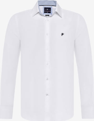 DENIM CULTURE Skjorte 'BRADLEY' i hvit: forside