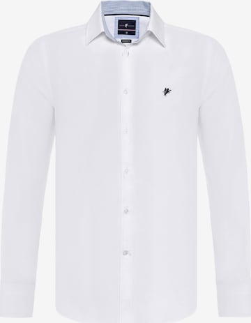 Chemise 'BRADLEY' DENIM CULTURE en blanc : devant