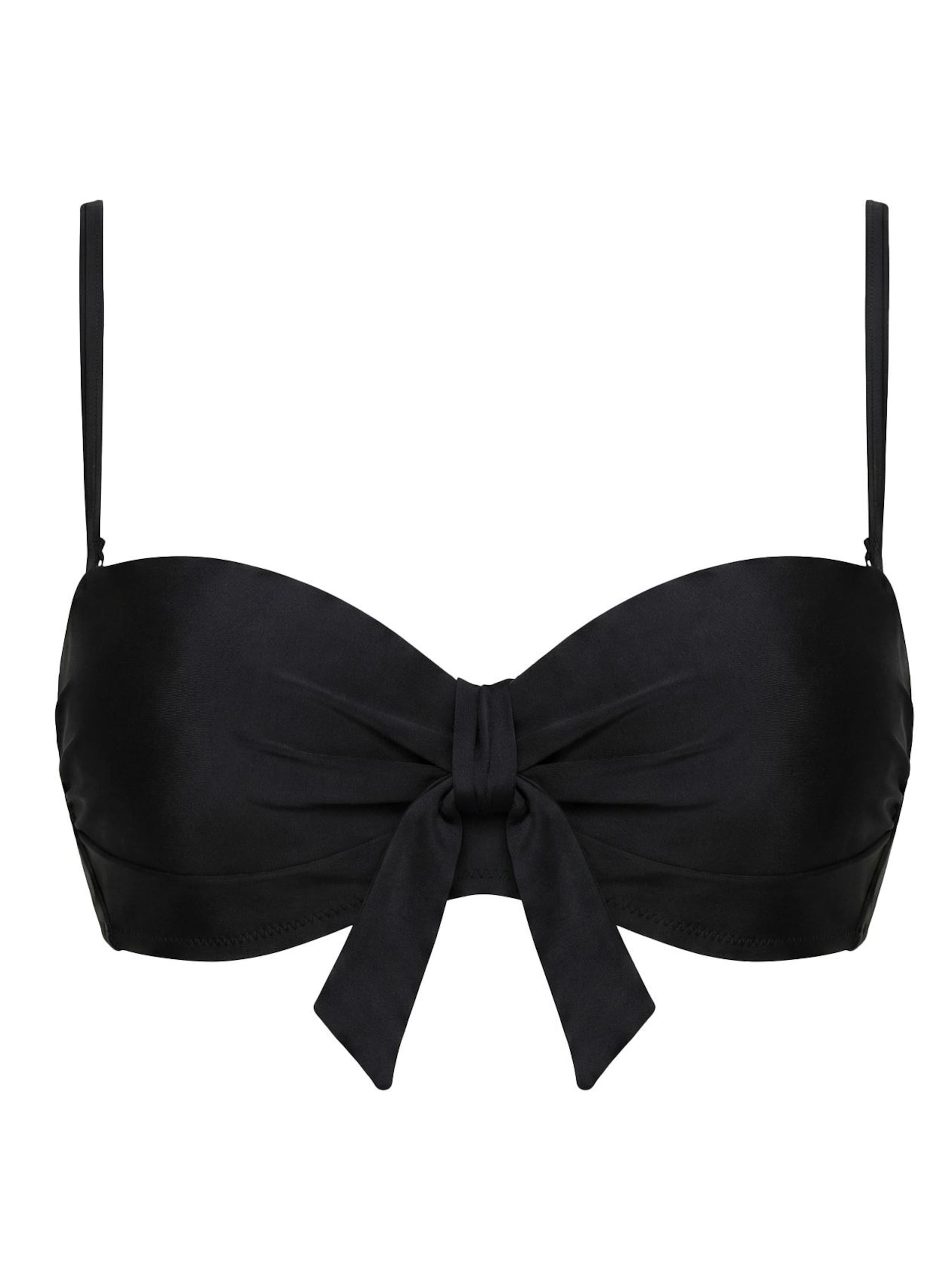 Push-up Top per bikini 'Riminia' di Marko in nero: frontale