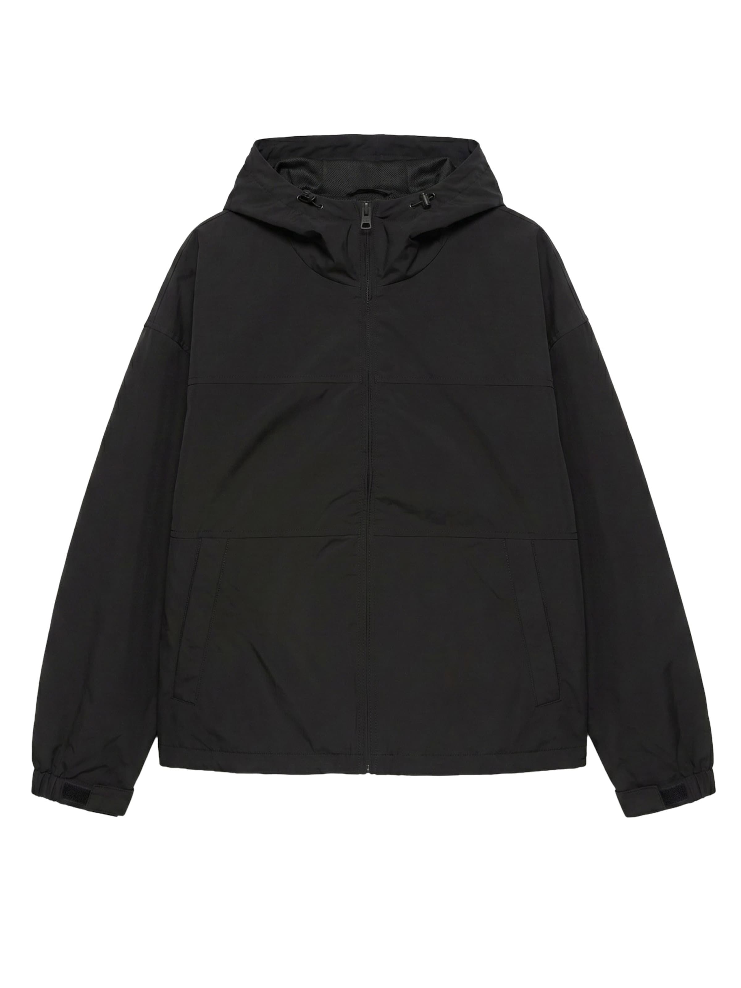 Veste mi-saison Pull&Bear en noir : devant