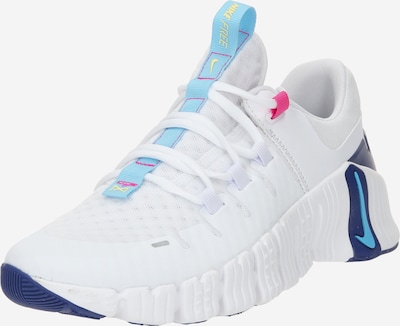 NIKE Athletic Shoes 'Free Metcon 5' in Light blue / Neon pink / White, Item view
