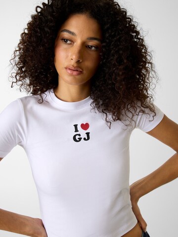 GUESS JEANS - Camiseta 'I LOVE GJ' en blanco