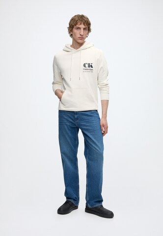 Felpa di Calvin Klein Jeans in bianco