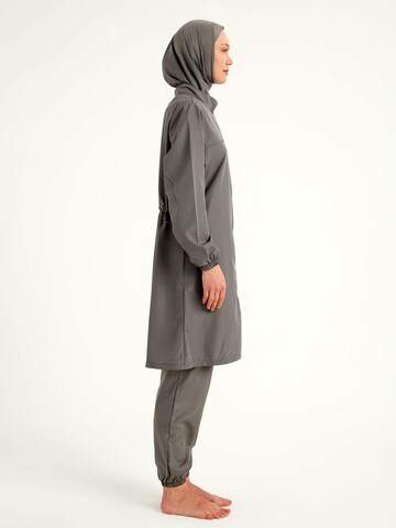 Andalus by Marina High neck Swimsuit Dress 'Andalus by Marina A2501-3' in Grey