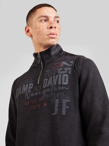 CAMP DAVID Pullover i sort