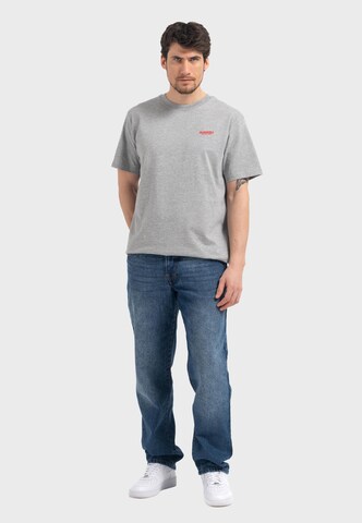 Oldskull T-Shirt 'Basic Osk' in Grau
