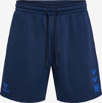 Hummel Regular Sportbroek 'Active' in Blauw: voorkant