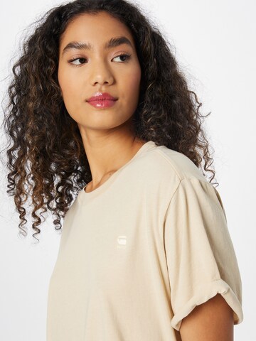 G-Star RAW T-shirt 'Lash' i beige