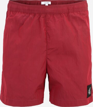 Calvin Klein Swimwear Zwemshorts in Rood: voorkant