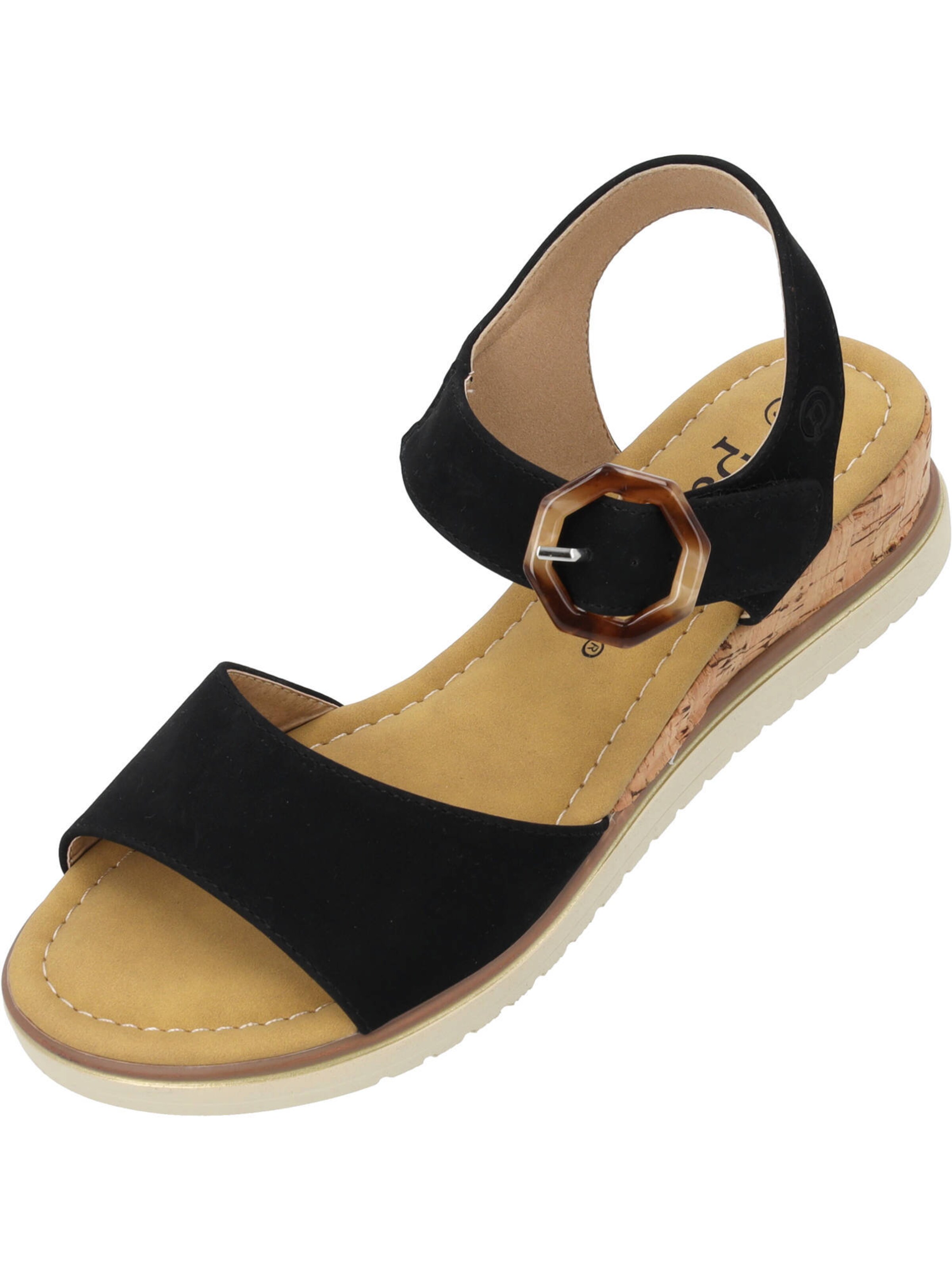 Sandales à lanières 'Impures' Palado en noir : devant