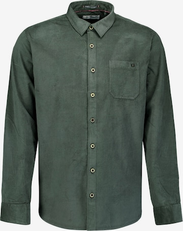 No Excess Regular fit Overhemd in Groen: voorkant