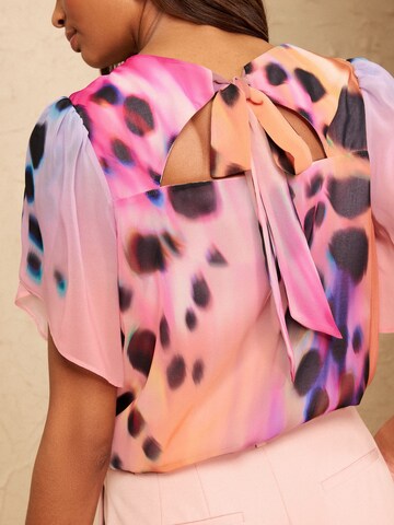 love & roses Blouse in Roze