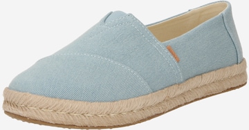 TOMS Espadrilky – modrá: přední strana