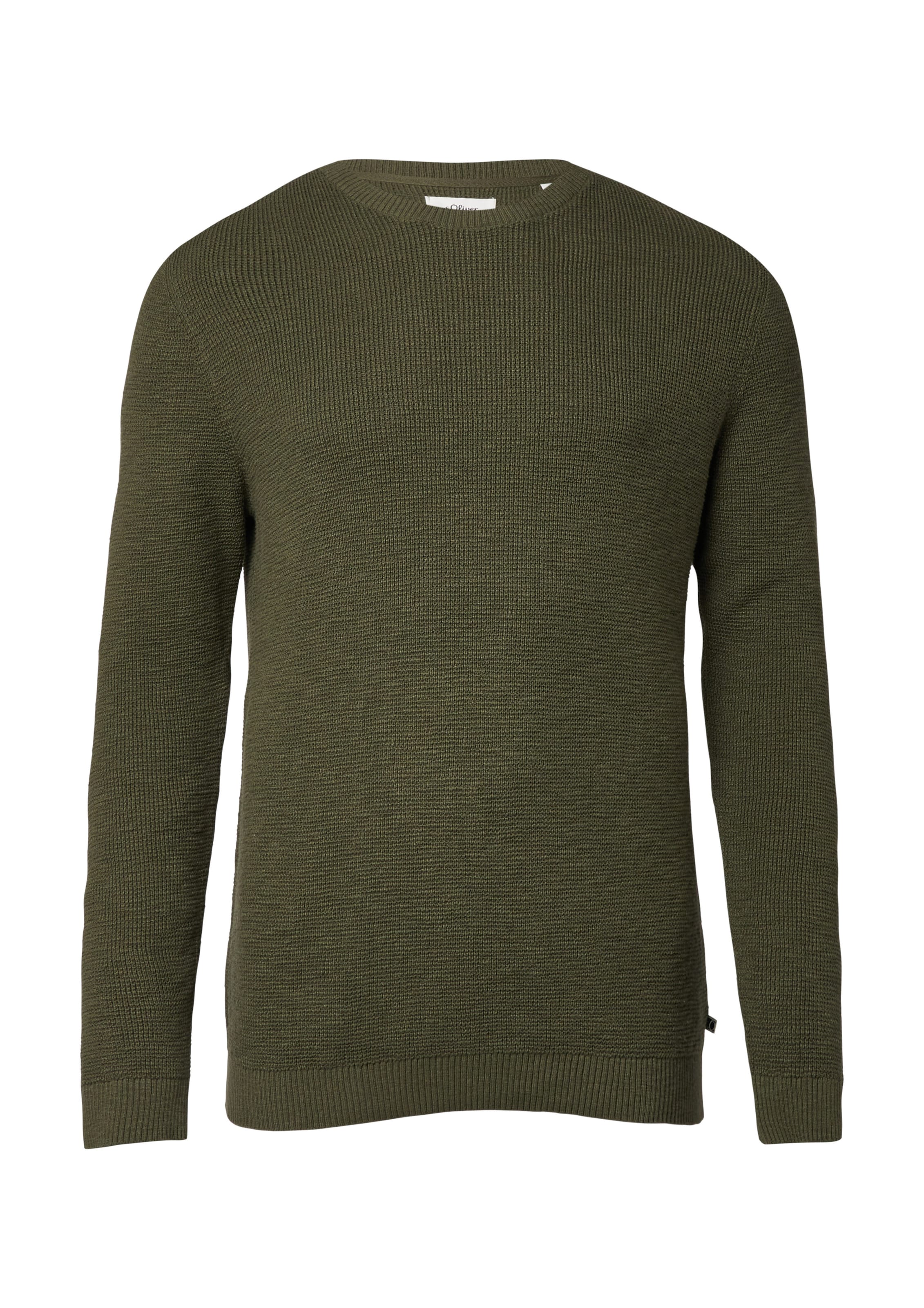 s.Oliver Men Big Sizes Pullover in Grün: Vorderseite