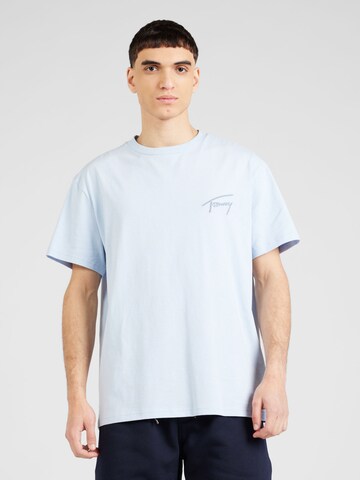 T-Shirt Tommy Jeans en bleu : devant