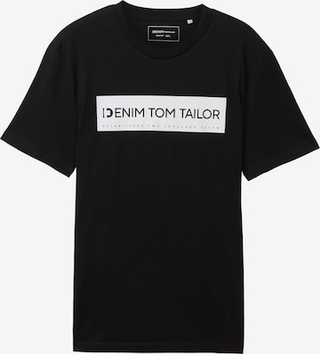 TOM TAILOR DENIM Футболка в Черный: спереди