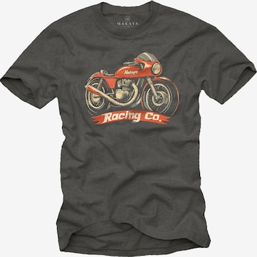 MAKAYA Shirt in Grau: Vorderseite