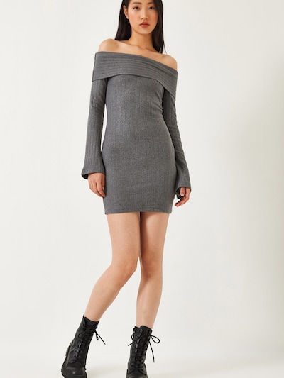 Bianco Lucci Knit dress in Dark grey, Item view