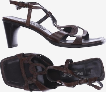 Paul Green Sandalen 37 in Braun: predná strana