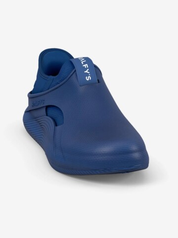 RALFY'S Classic Flats 'N1 Combo' in Blue: front