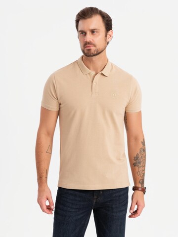 Ombre Shirt 'OM-POBS-0133' in Beige: front