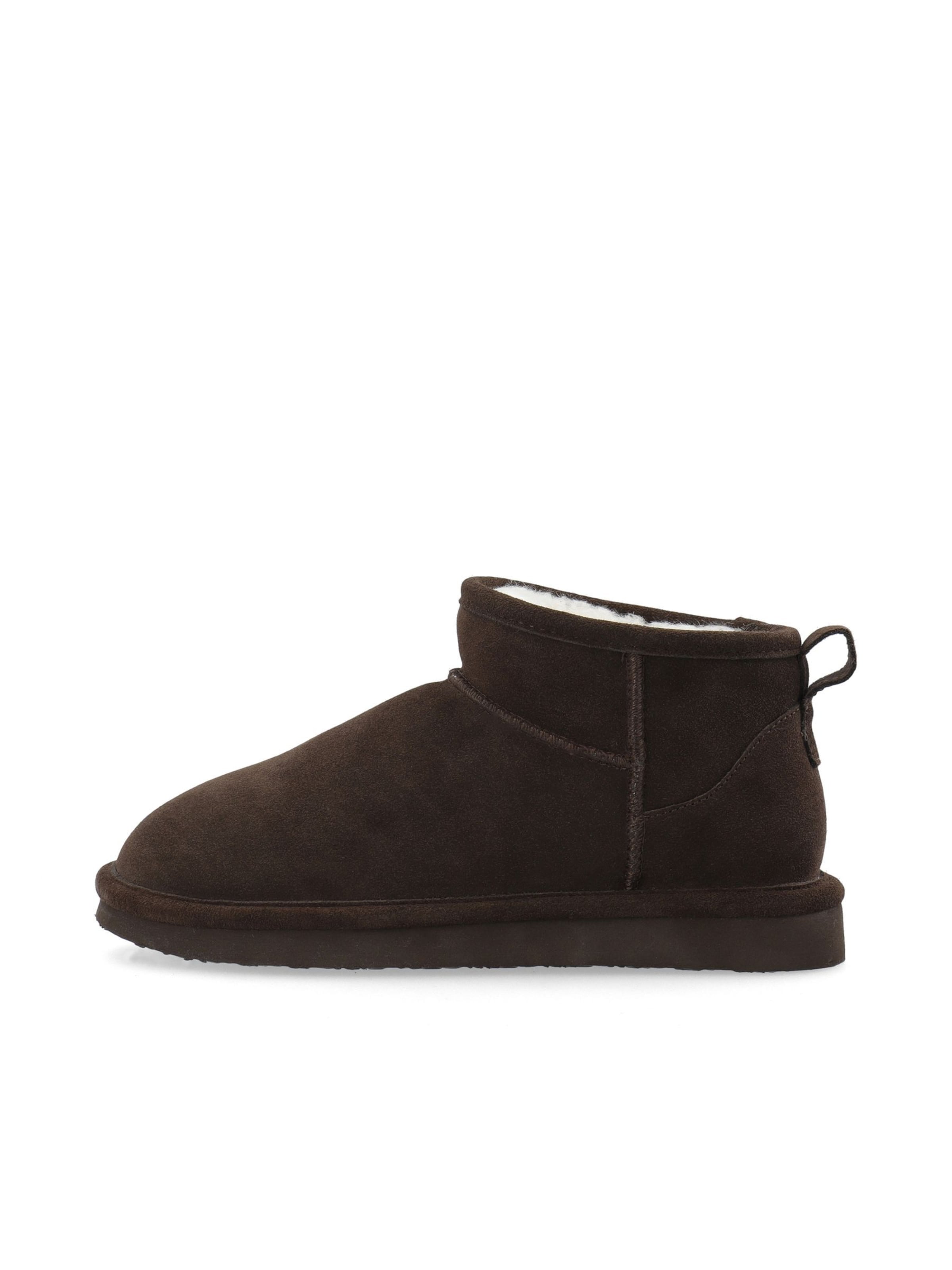 Bianco Booties 'SNOW' in Brown: front