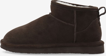 Bianco Ankle Boots 'SNOW' in Braun: Vorderseite