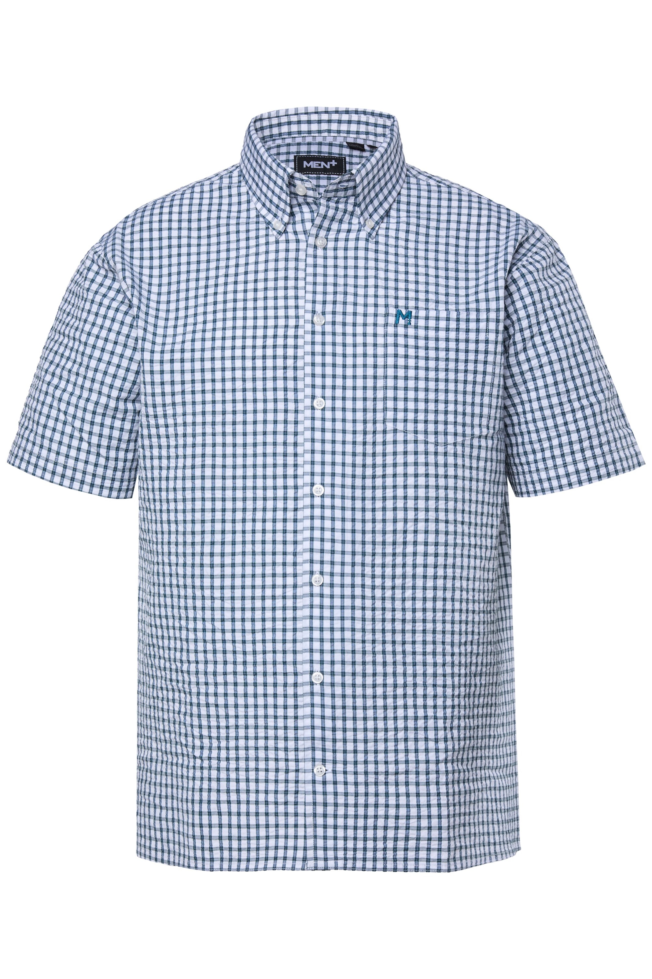 Men Plus Overhemd in Groen: voorkant