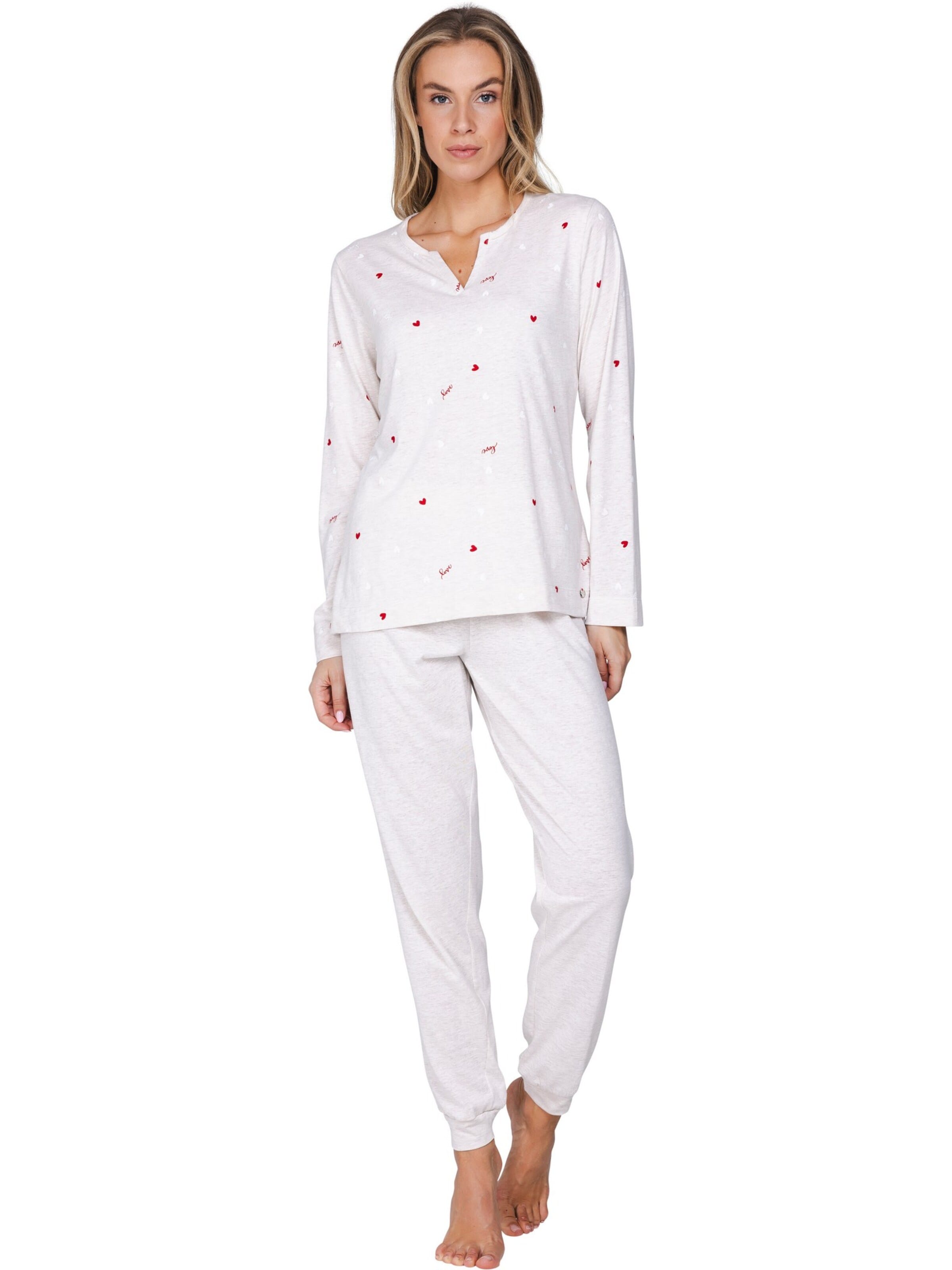Rebelle Pyjama 'Endless Love'‌‌‌‌‌ in Beige