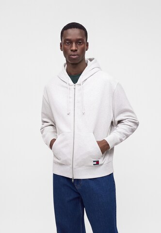 Tommy Jeans - Casaco em moletão 'CLASSICS' em cinzento: frente