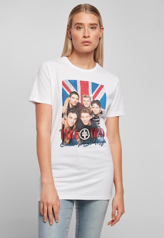 Merchcode - Camiseta 'Take That Group Photo' en blanco: frente