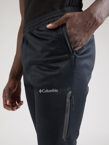 COLUMBIA Slimfit Sporthose in Schwarz