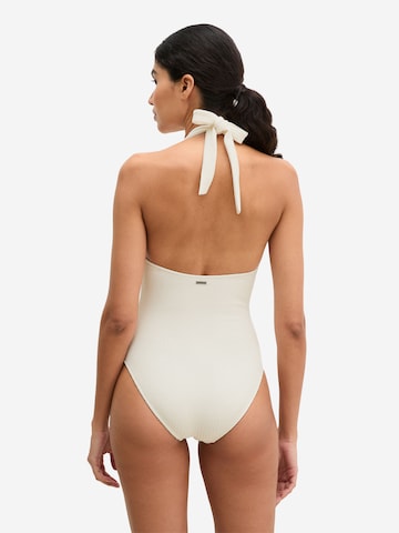 Marc O'Polo Bralette Swimsuit ' Firecracker Floral ' in White