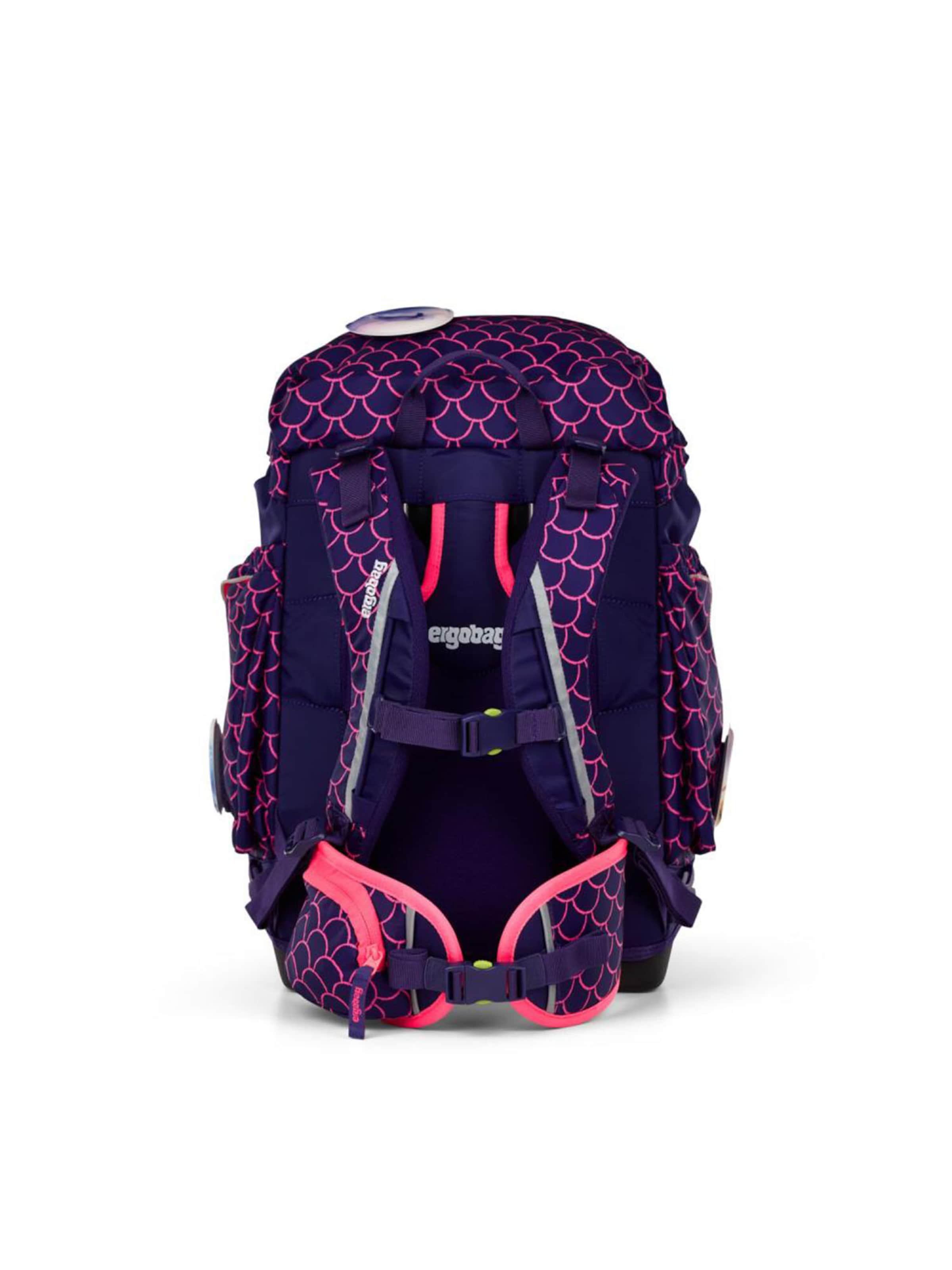 ergobag Backpack 'Maxi Schulrucksack Set 6tlg.' in Blue