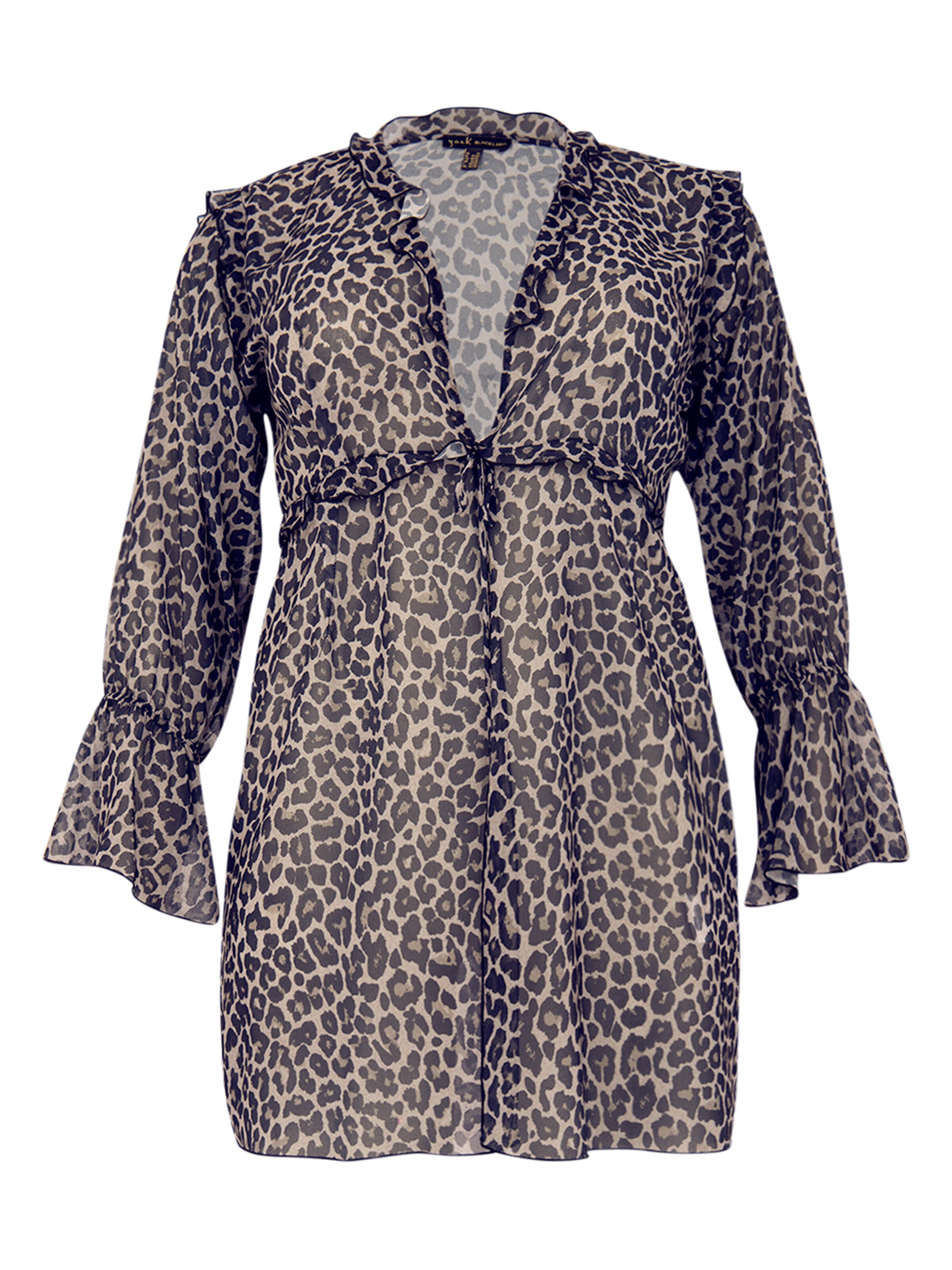 YOEK Gebreid vest in Grijs: voorkant