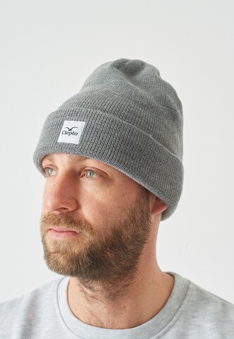 Cleptomanicx Beanie in Grey: front