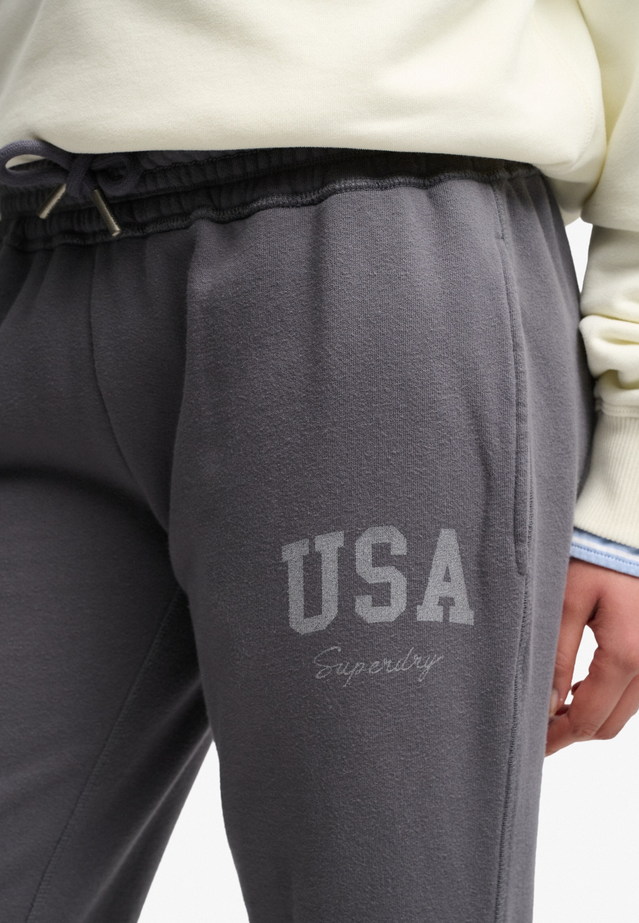 Superdry & Co Regular Pants in Grey