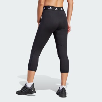 ADIDAS PERFORMANCE Skinny Spodnie sportowe 'Techfit' w kolorze czarny