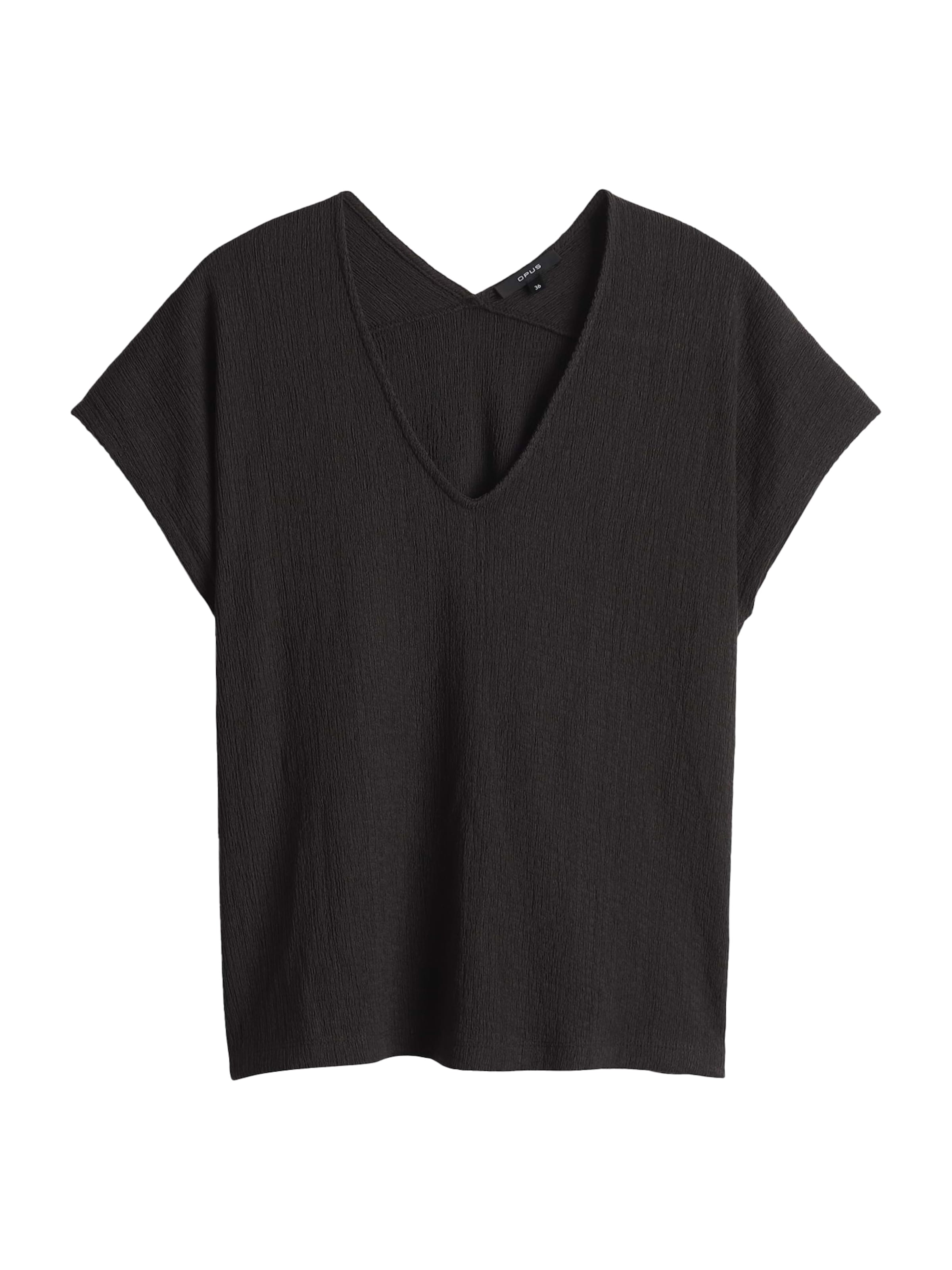 T-shirt &#x27;Sirukus&#x27; OPUS en noir : devant