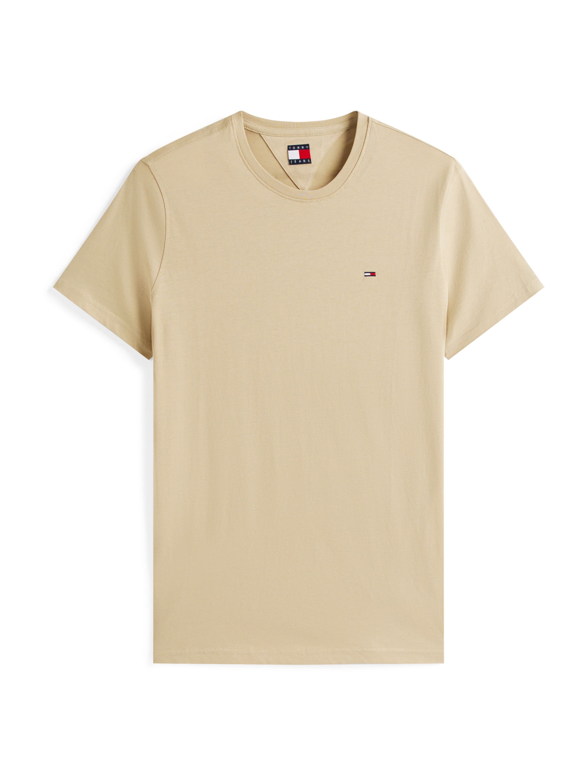 Tommy Jeans Tričko – béžová: přední strana