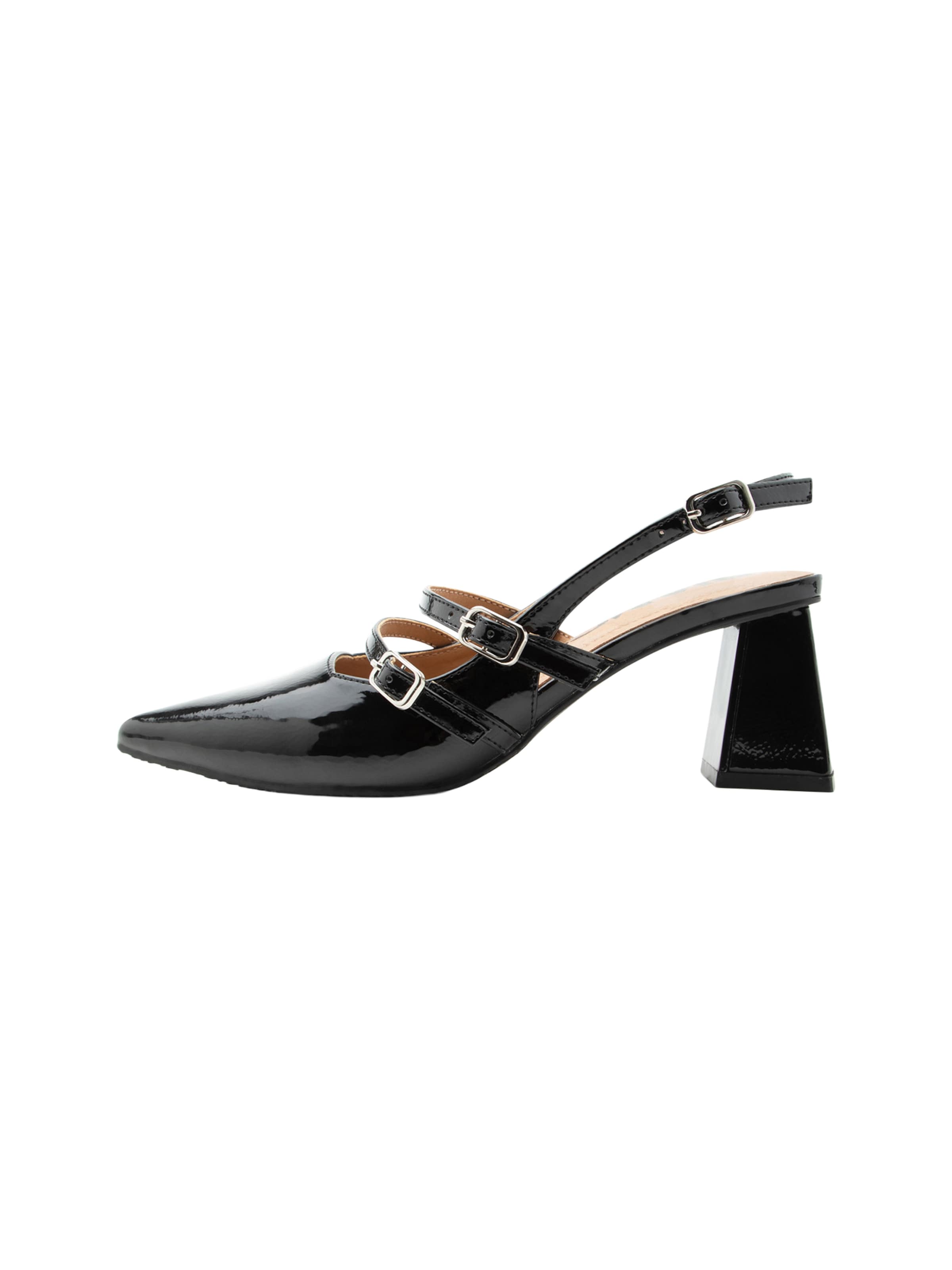 Bianco - Zapatos destalonado 'Maralyn' en negro: frente