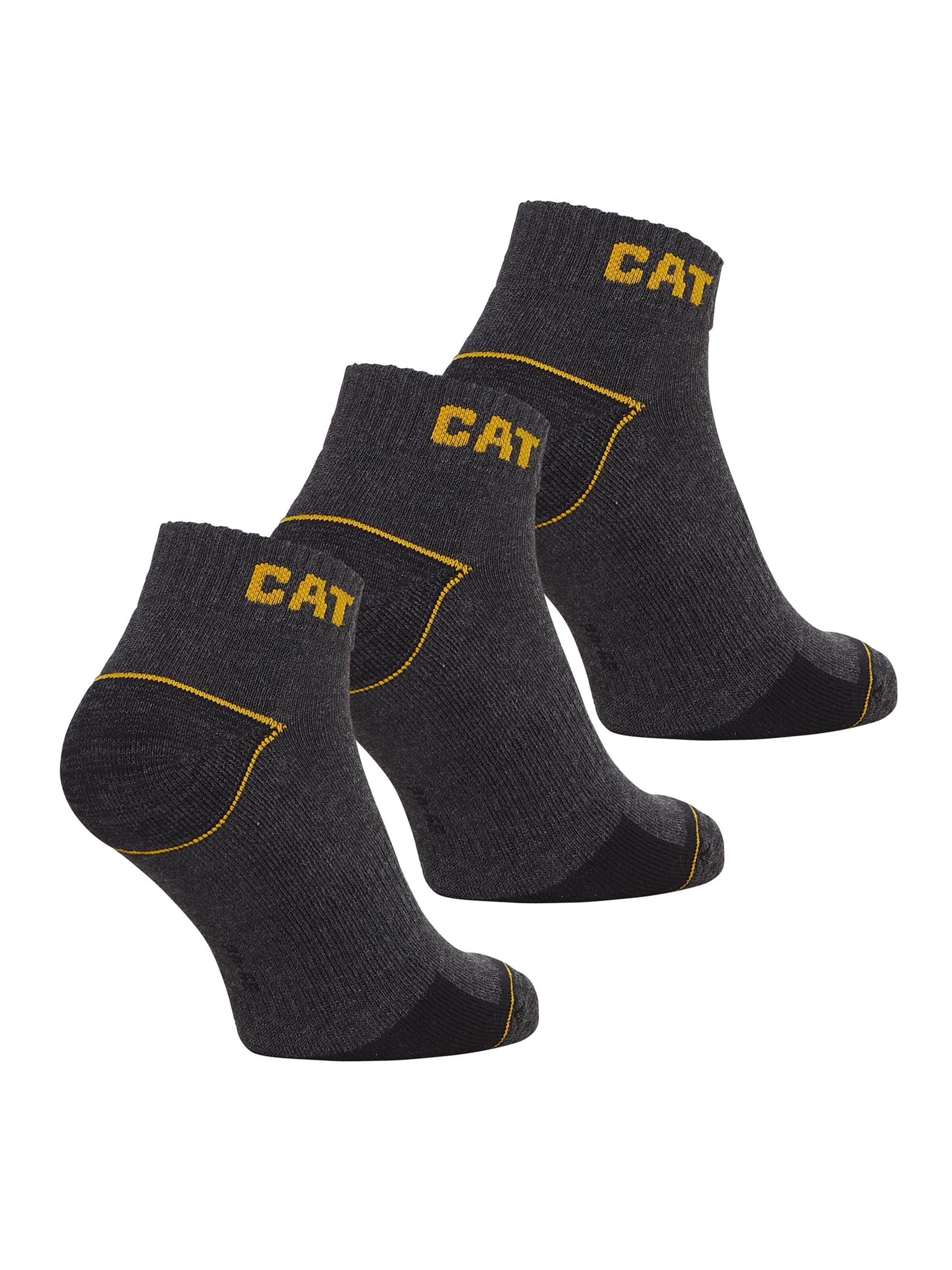 CATERPILLAR Ankle socks 'CAT Enkelsokken Heren Work Sneakers 9-paar Korte Werksokken' in Grey