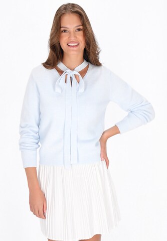 MYMO - Casaco de malha 'Young Fashion' em azul: frente