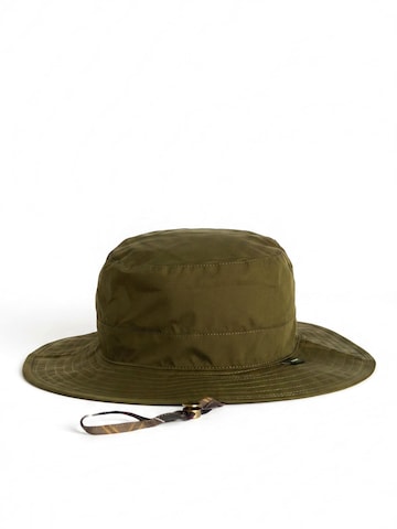 Chapeaux 'Longhall Bucket Hat Dark Olive' Barbour en vert