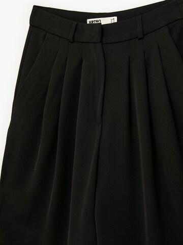 Koton Wide Leg Hose in Schwarz