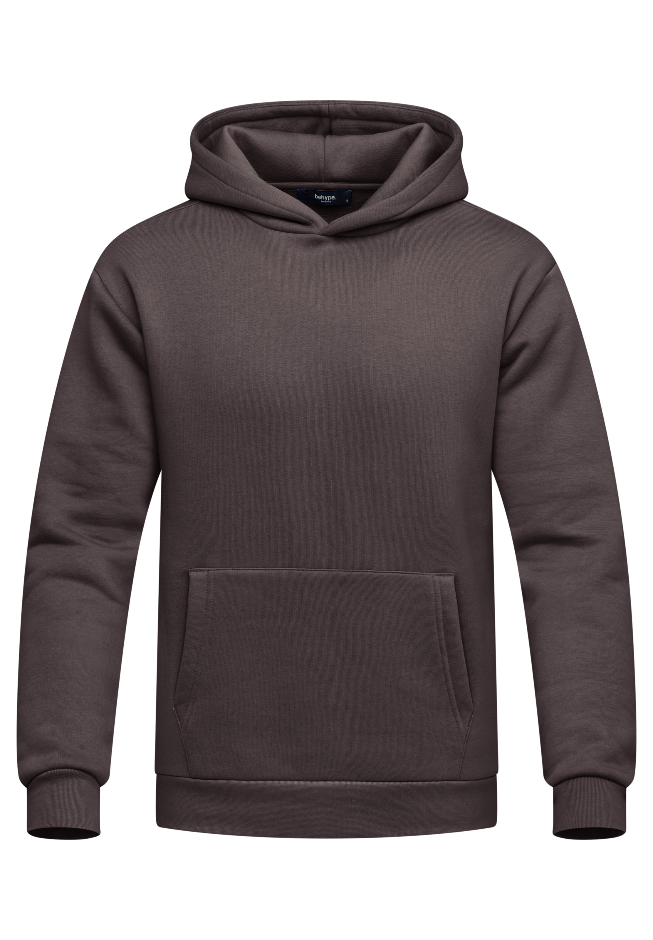 behype Sweatshirt 'COMFY' in Grau: Vorderseite